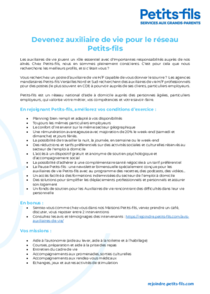 Couverture de auxiliaire de vie