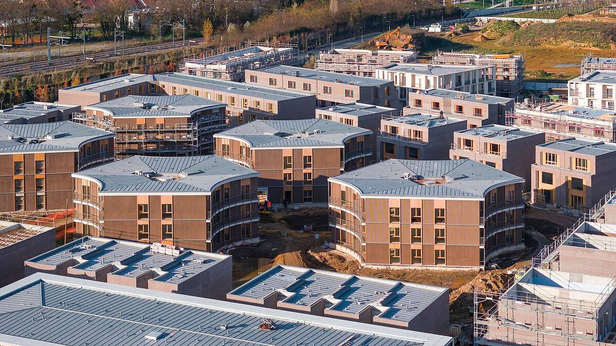 Logements collectifs du quartier Gally photographiés en 2025