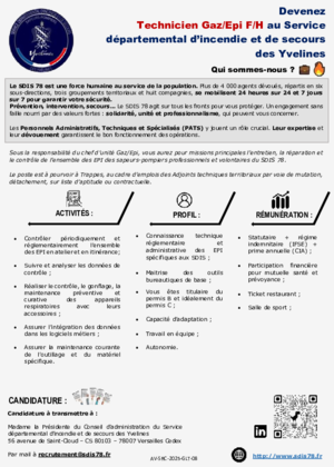 Couverture de Technicien gaz/epi