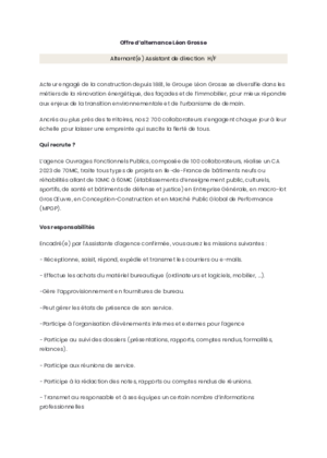 Couverture de Alternant - Assistant de direction