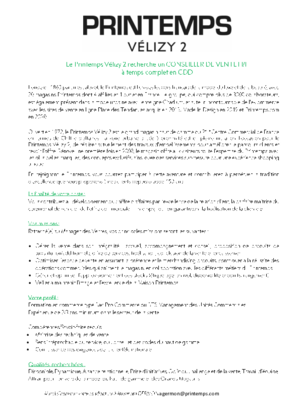 Couverture de Conseiller de vente CDD