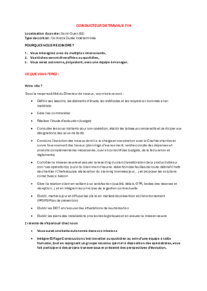 Couverture de Conducteur de travaux