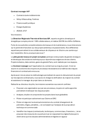 Couverture de Contract manager