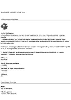 Couverture de Infirmière puericultrice