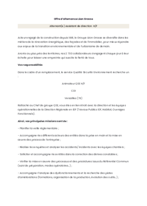 Couverture de Animateur QSE