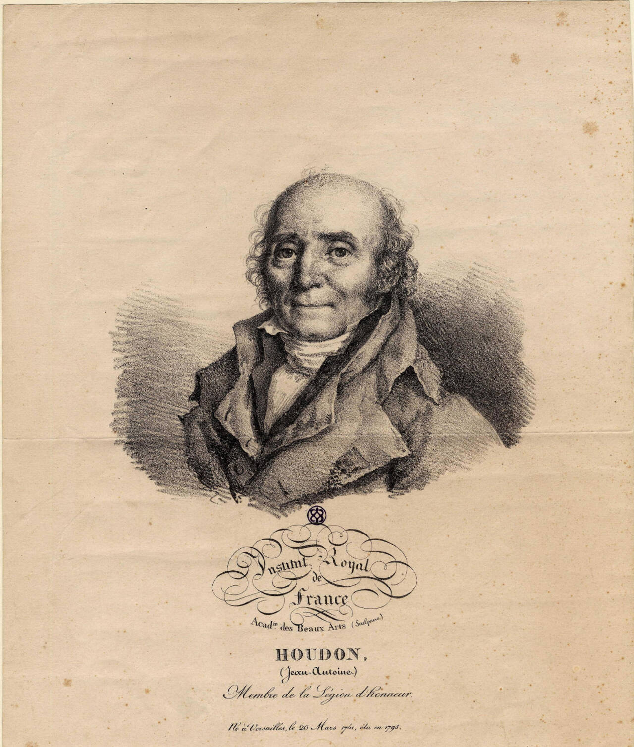 Portrait Jean-Antoine Houdon