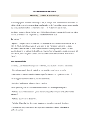 Couverture de Alternant - Assistant de direction