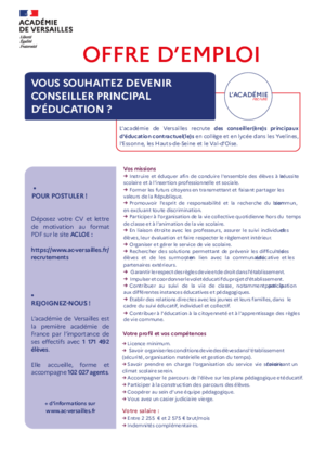 Couverture de Conseiller principal d'éducation