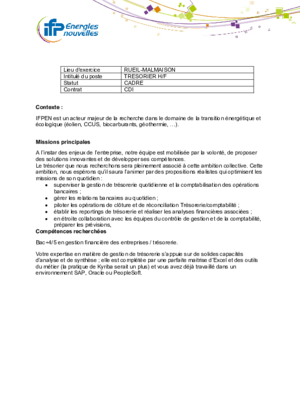 Couverture de Trésorier H/F Rueil Malmaison