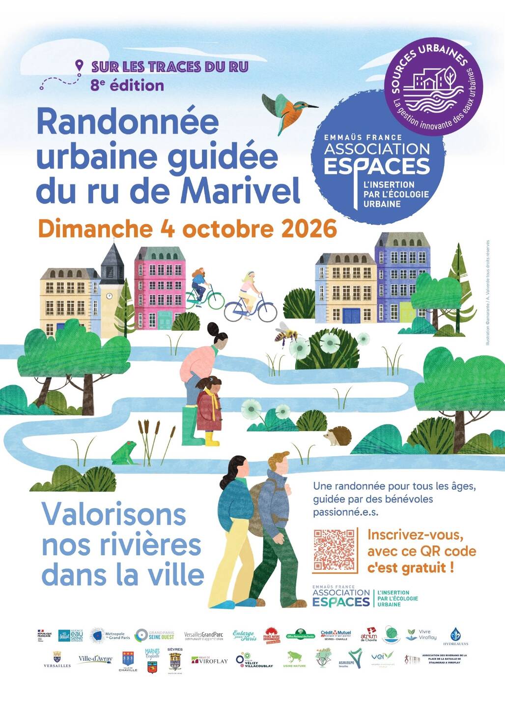 Randonnée urbaine guidée du Ru de Marivel